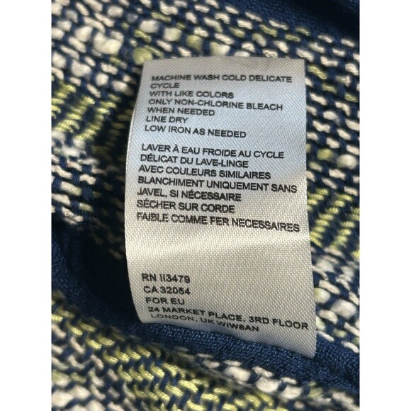 Free People Intimately Emerald Coast Semi Sheer Kimono Blue White Stripe Boho - Picture 10 of 10